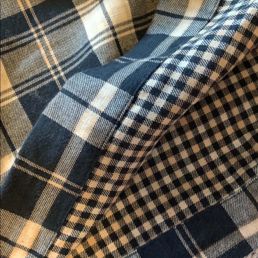 LL Bean Cozy Plaid Flannel Popover 100% cotton - Picture 10 of 10